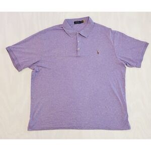Polo Ralph Lauren Purple Polo Shirt Men's XXL 100% Cotton Classic Fit 2XL